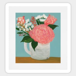 Floral Still Life in Gouache Sticker